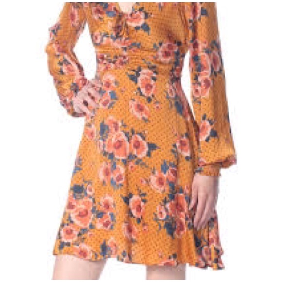 FREE PEOPLE Morning Light In Yellow Mini Dress - Picture 3 of 4